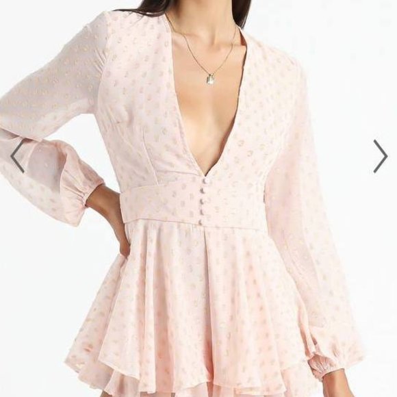 Plunging Mini Playsuit - Picture 1 of 8